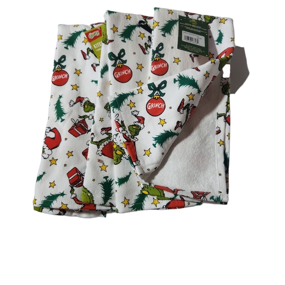 The Grinch Kitchen Towels 15x25" - Picture 1 of 3